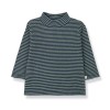 Gestreepte colt-shirt - Kros alpine navy